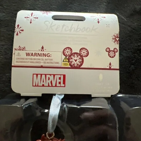 Disney Marvel Comics Scarlet Witch Light-Up Living Magic Sketchbook Ornament - Picture 2 of 7